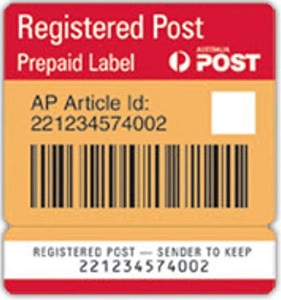 "Registered Post"